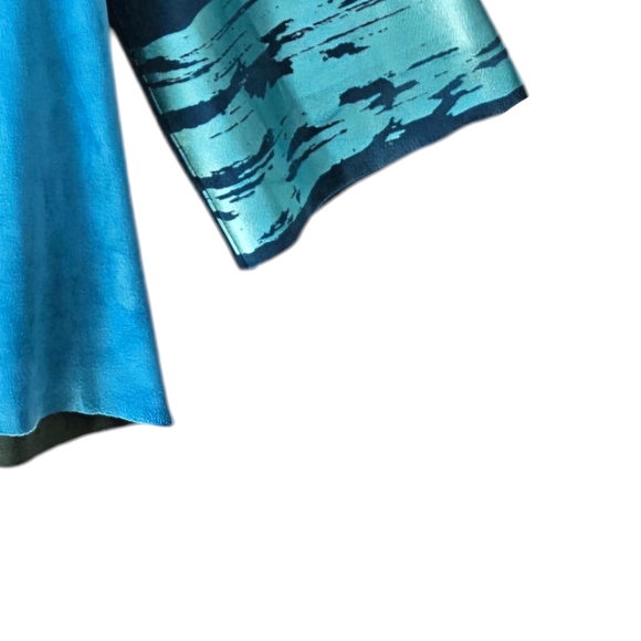 NWT Lemon Grass Peacock Hand Printed Jacket - Picture 12 of 12